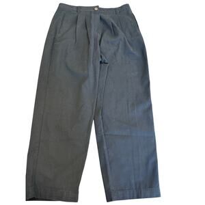 TOPSHOP Black 100% cotton Chino Style Pants Slacks Women's size 12 NEW